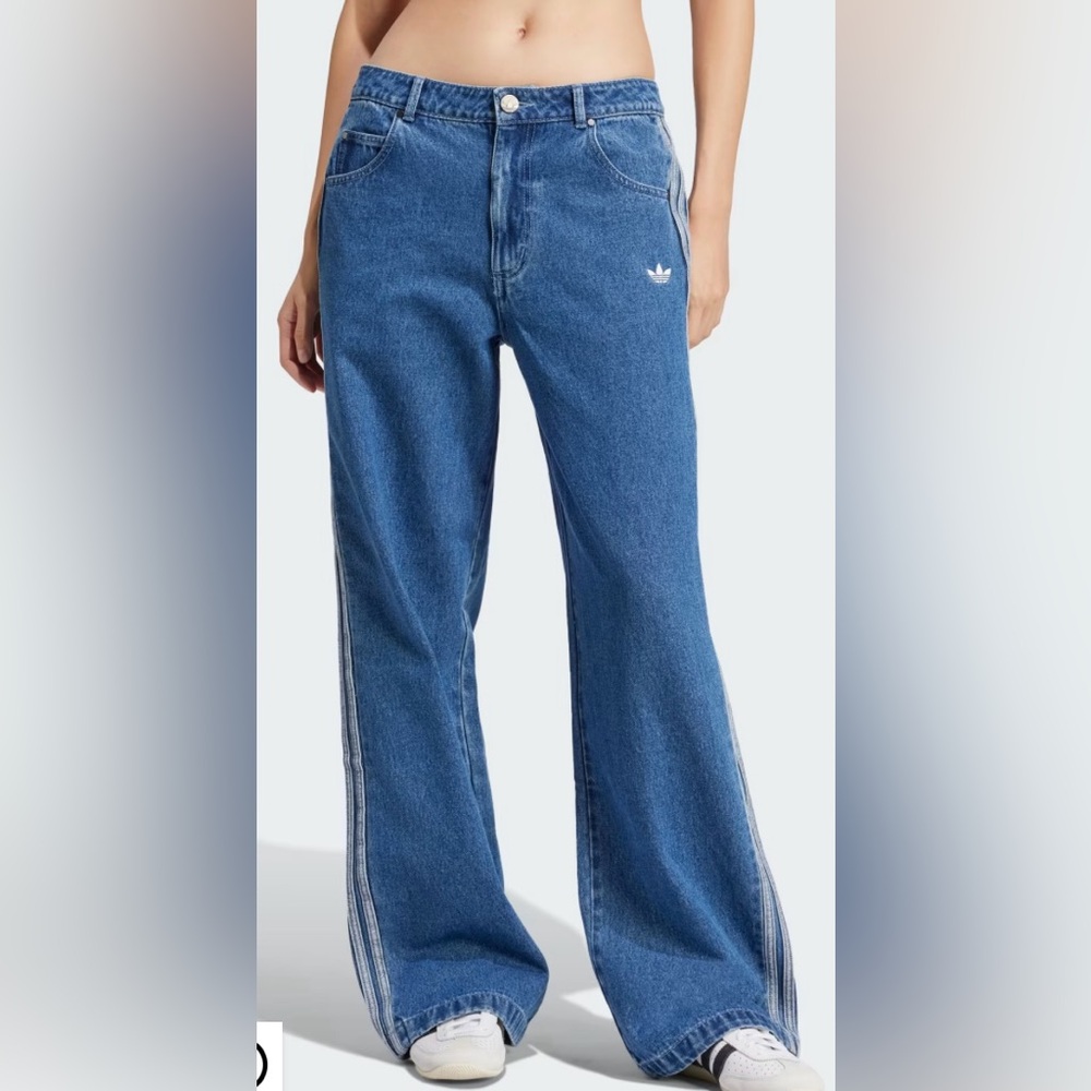 AdiColor Denim 3 Stripe Track Pants - Addidas NWT 28/30